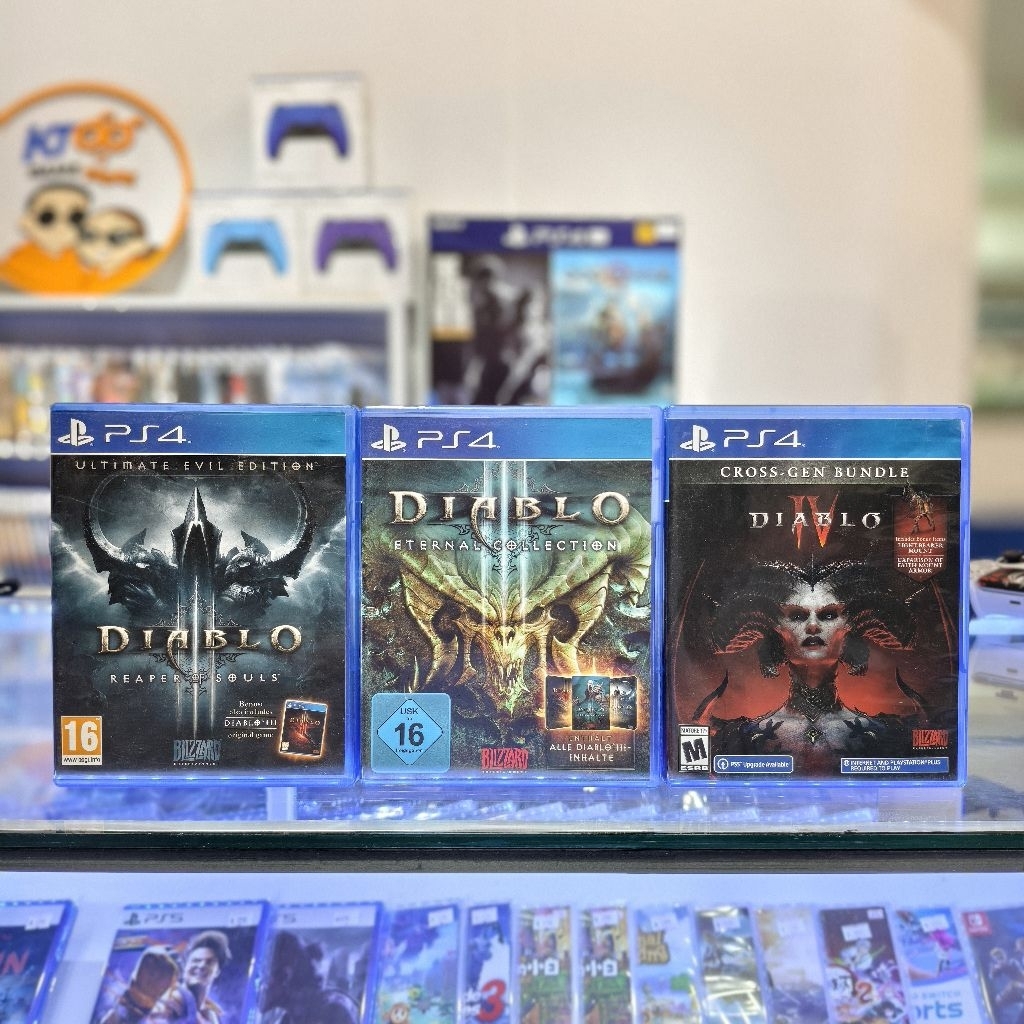 แผ่นเกมส์ PS4 : Diablo 3 Reaper of Souls - Diablo 4 - Diablo IV - Diablo Eternal Collection📍(มือ2) ส