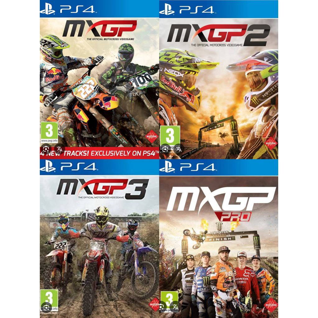 แผ่น PS4 เกม MXGP รวมหลายภาค มอเตอร์คอส [ แนววิบาก ] [ มือ 2 ] มีสต้อคพร้อมจัดส่ง!!!