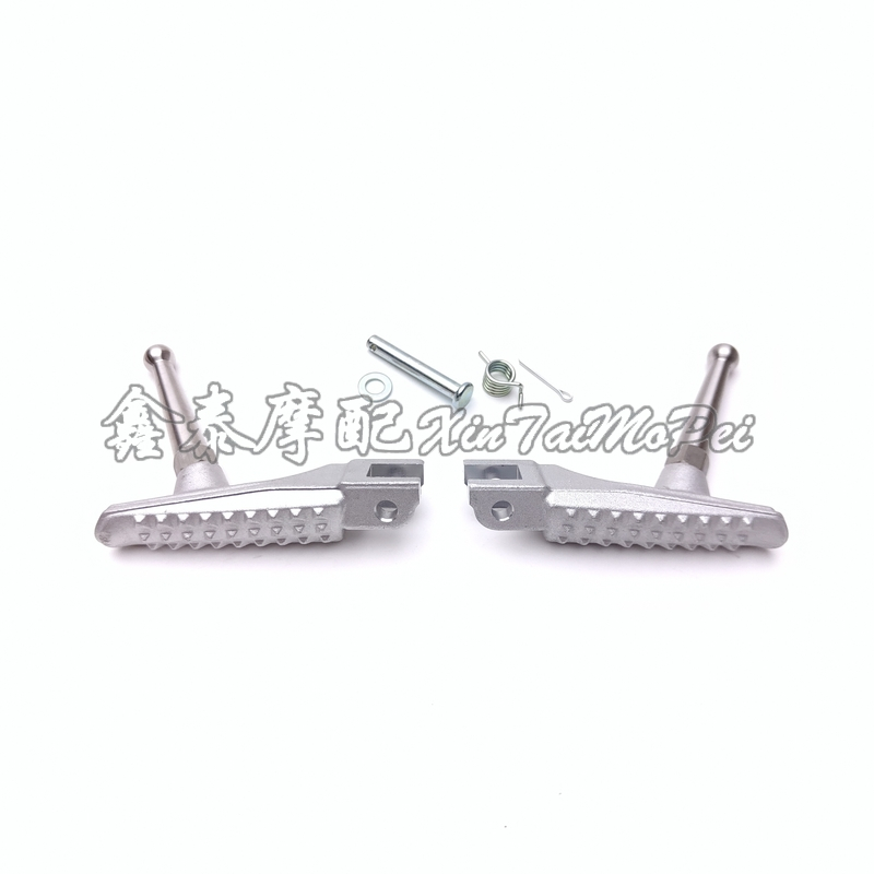 QJMOTO เท้าขี่รถจักรยานยนต์แบบ QJ600GS ด้านหน้าและหลัง ด้านซ้ายและขวาแผ่นรองเท้า อะไหล่ตกแต่ง