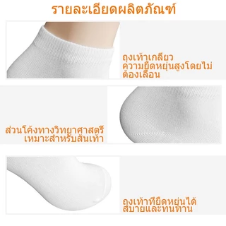 ถุกลางออกกำลังกาย ใส่ทำงาน 1แพค12คู่ ถุงเท้าข้อสั้น ข้อเว้า ผ้าบางเบา ใส่สบาย