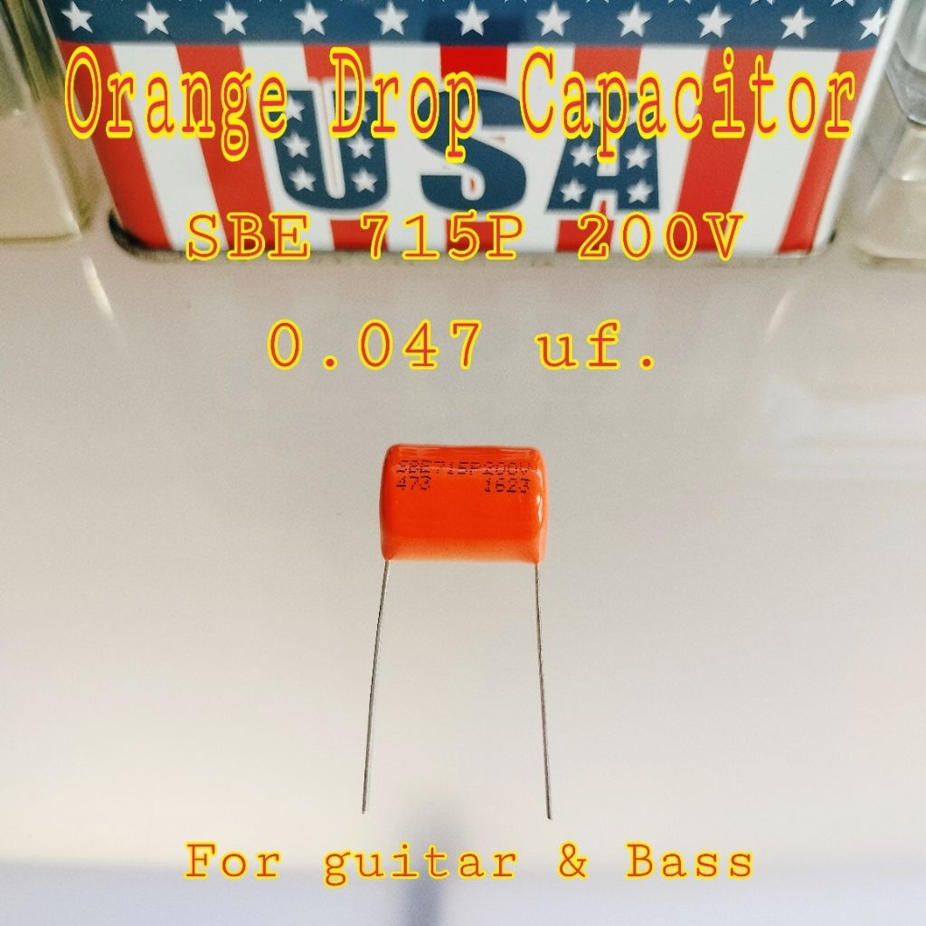 Orange drop capacitor SBE 715P 200V 473K (0.047uf.) 1 Pcs. Guitar & Bass