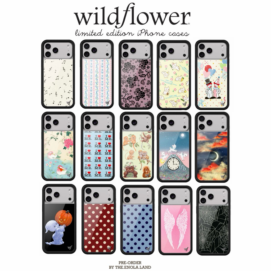ꔚ พร้อมส่ง ✿ 16series- 17series  Wildflower case Usa🇺🇸ของแท้ 💯 ( ใช้โค๊ดลด 10-30% ได้น้า)