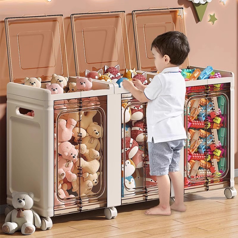 NeatBox กล่องเก็บของเล่นเด็ก กล่องเก็บของเก็บเสื้อผ้า พับเก็บได้ ล้อเลื่อน อเนกประสงค์ เก็บเสื้อผ้า หนังสือ ผ้าห่ม ใหญ่