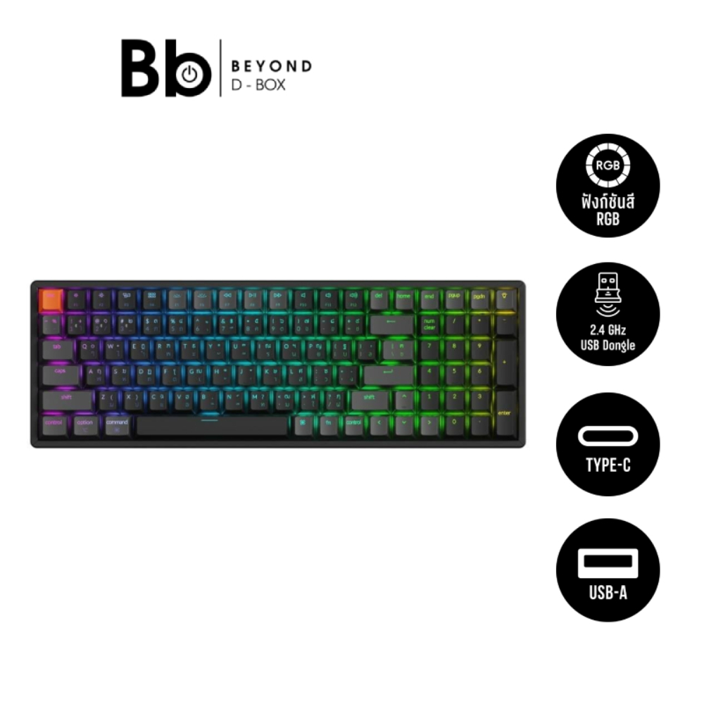 คีย์บอร์ดเกมมิ่ง Keychron K4X Hot-Swappable QMK/VIA RGB Backlight Banana Switch Keyboard by BB Beyon