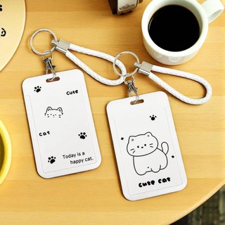 [พร้อมส่ง] Card Holder ที่ใส่บัตรลายการ์ตูนมินิมอล สำหรับคีย์การ์ด บัตรโดยสาร บัตรนักเรียน ฯลฯ Biangels