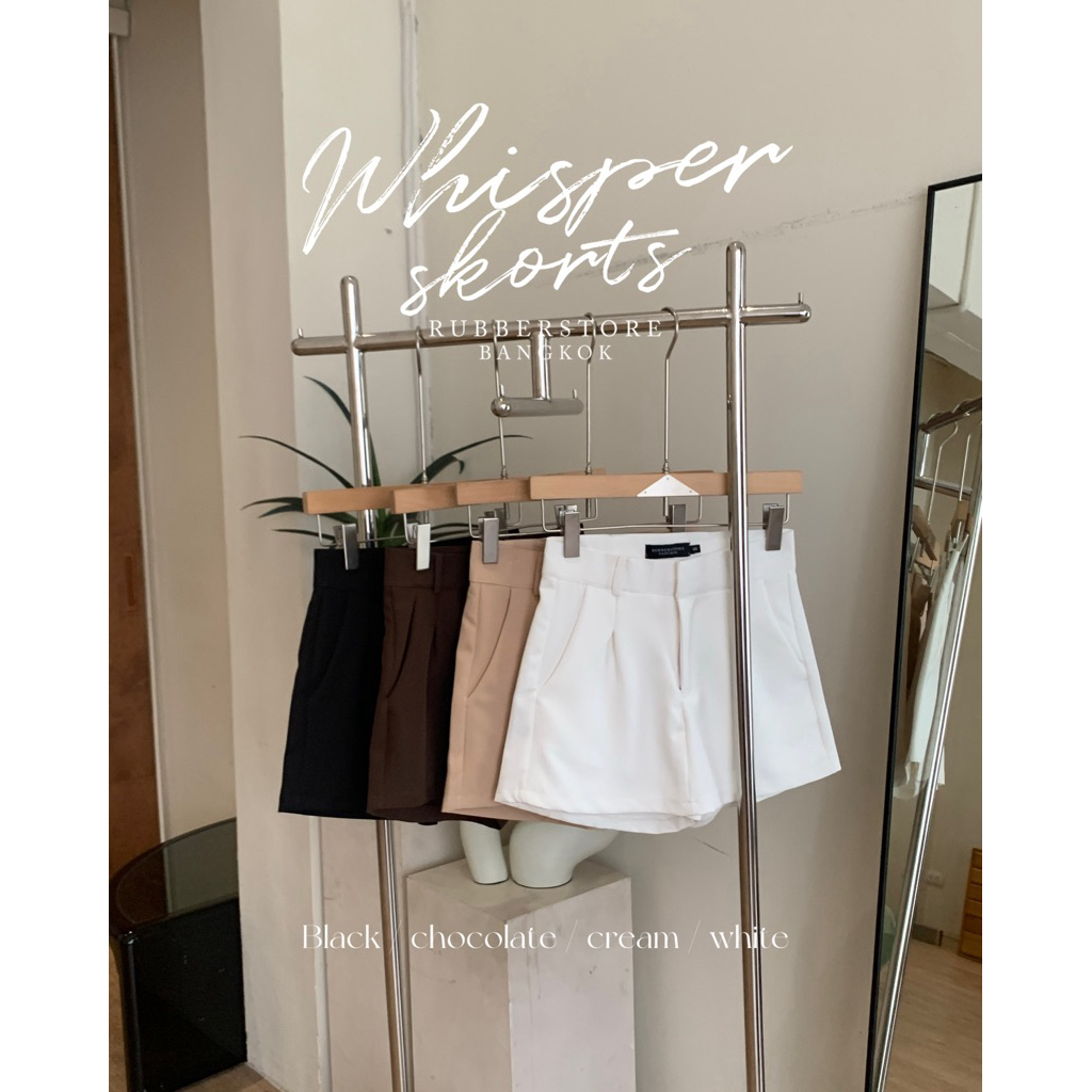 Rubberstore - Whisper skorts กระโปรงมีซับในกางเกง ด้านหลังเป็นกางเกง