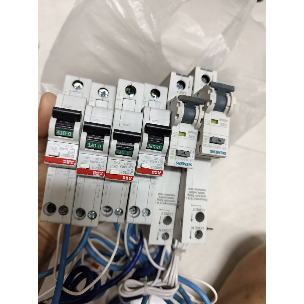 เบรคเกอร์ RCBO กันดูด ABB