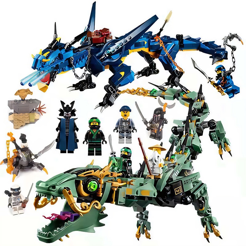 ของเล่นตัวต่อ นินจาโก ตัวต่อนินจา มังกร  Ninja Dragon ของเล่นเด็กผู้ชาย ของขวัญเด็ก
