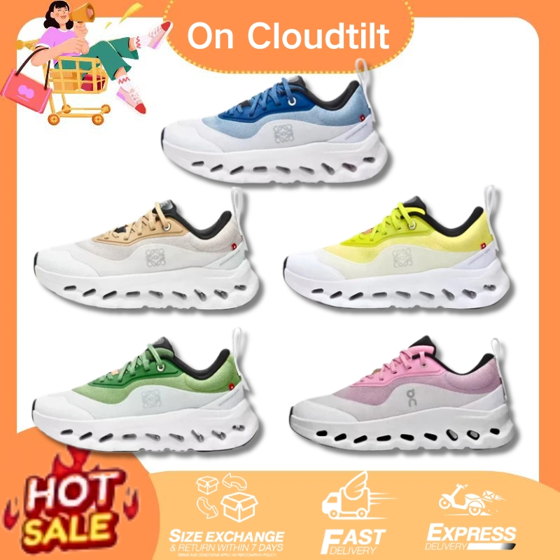 🔥On x LOEWE Cloudtilt 2.0 รองเท้าลำลอง รองเท้าผู้ชายและผู้หญิง Sneakers
