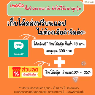 ข้าวตราดอกบัว ข้าวหอมมะลิใหม่ต้นฤดู100%(ปี2026) 5กก.Pack 4 ถุง