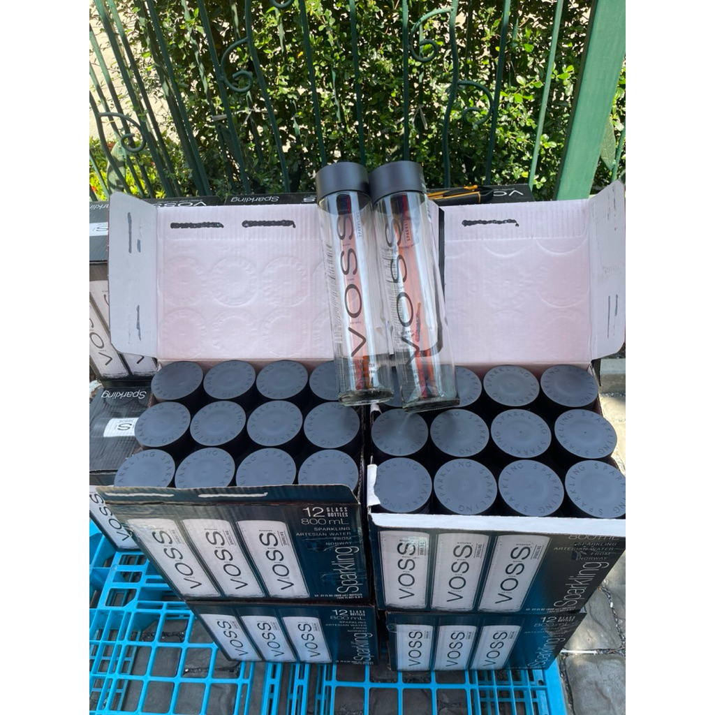 Voss 375ml. ขวดแก้วเปล่า ขวดน้ำแร่