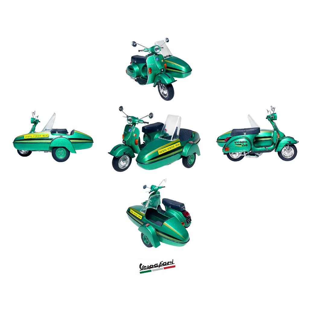 MODEL VESPA PX 200 E SIDCAR SCALE 1 : 12/VBB/VESPA SPARE PARTS /อะหลั่ยเวสป้า/ของแต่งเวสป้า/VESPAFAR