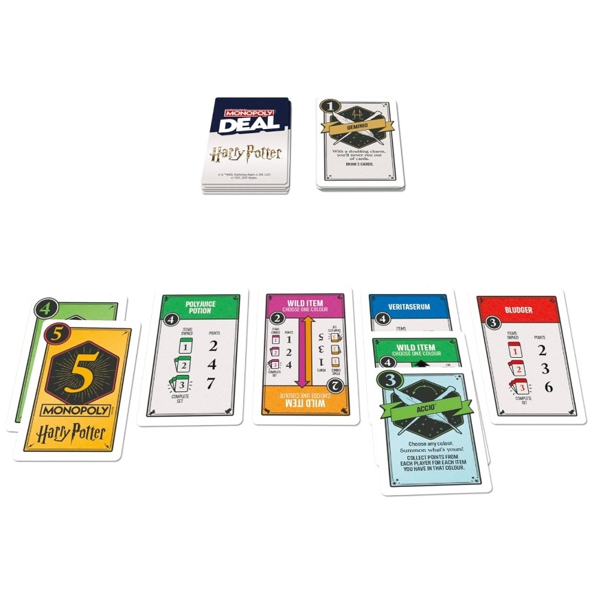 Monopoly Deal: Harry Potter Card Game (เกมการ์ด) – เล่นเร็ว จบไว! ดวลเวทมนตร์ สะสมไอเทมวิเศษ ราคา ถูกที่สุด ดีลบีเคเค แกลเลอรีภาพที่ 4