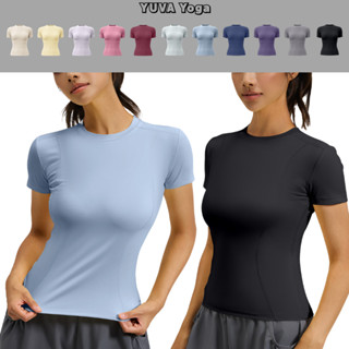 เสื้อออกกำลังกายผู้หญิง Size S-3XL เสื้อยืดออกกำลังกายแขนสั้…