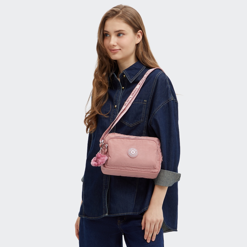 กระเป๋า Kipling รุ่น ABANU M ZIP สี GLORIOUS PINK