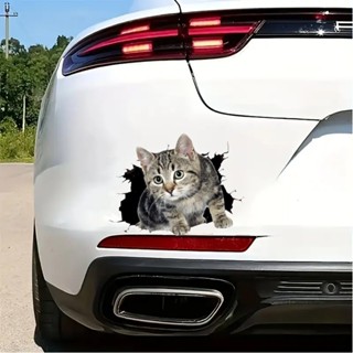 🔥ส่งจากไทย🔥  สติ๊กเกอร์ติดรถยนต์ สติ๊กเกอร์แมว กันน้ำ การ์ตู…
