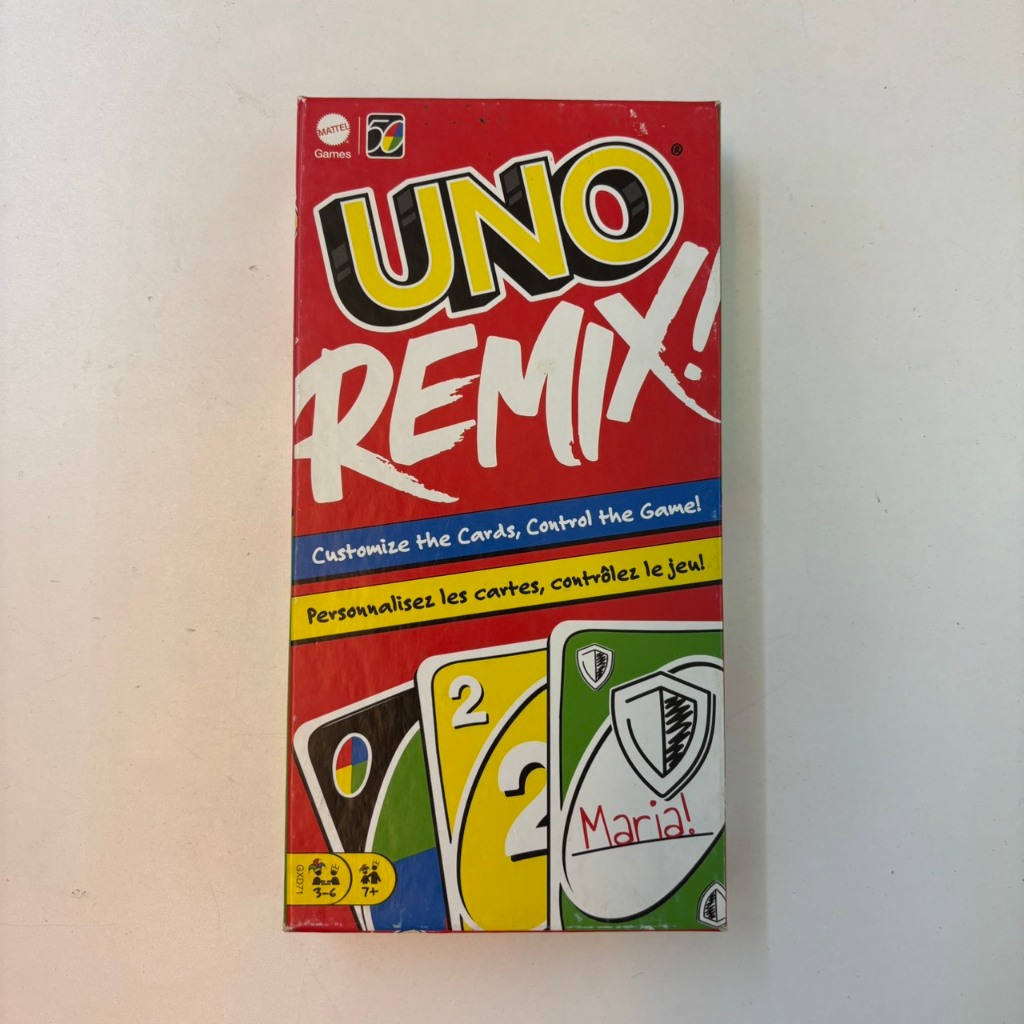 [กล่อมีตำหนิ การ์ดสภาพดี ]UNO Remix เกมการ์ดอูโน่รีมิกซ์ รุ่น GXD71