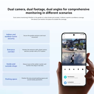 [Hot] Xiaomi Mi Outdoor Camera CW500 Dual Home Security Camera กล้องคู่ 2.5K มั่นคง + Camera PTZ แบบสีเต็มอัจฉริยะ