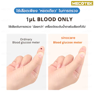 [Max III] รับประกัน🚩 ชุดตรวจน้ำตาลในเลือด Sinocare Safe AQ Max III แผ่นตรวจน้ำตาลในเลือด เบาหวาน เครื่องวัดน้ำตาลในเลือด