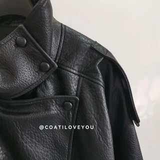 **พร้อมส่งจากไทย** ของแท้ 100% ZARA​ ​FAUX​ LEATHER​ VTG JACKET​