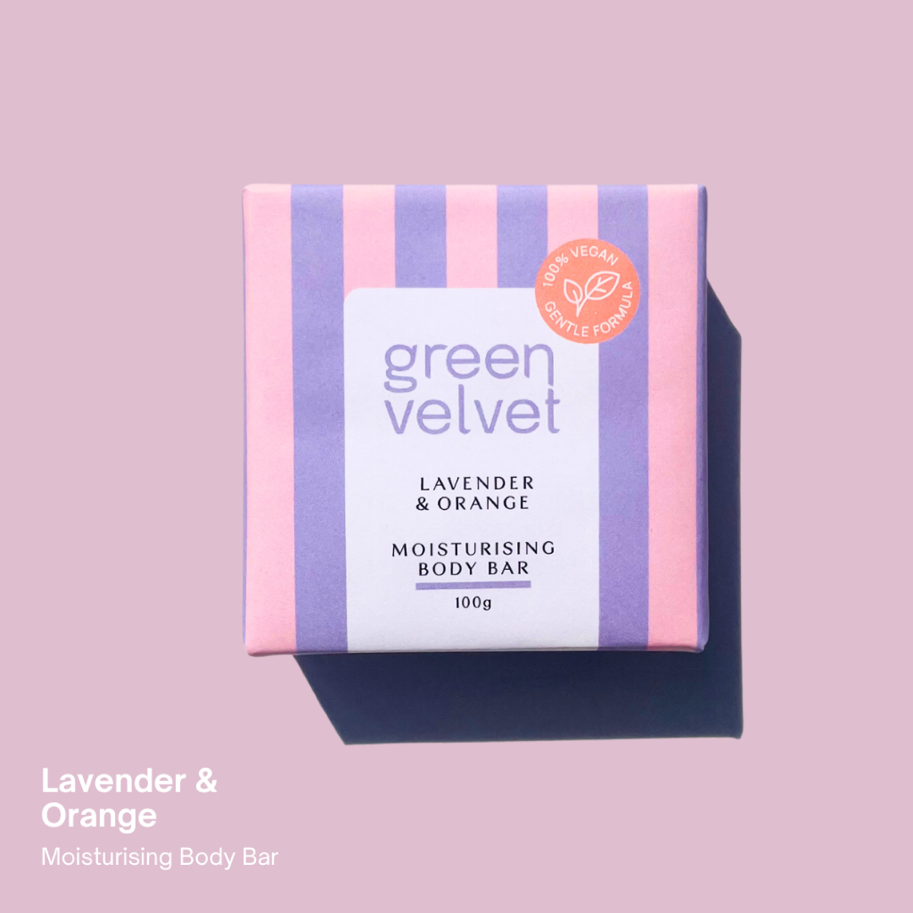 Green Velvet | Body Soap: Lavender & Orange - สบู่อาบน้ำสูตรวีแกน จากส่วนผสมธรรมชาติ