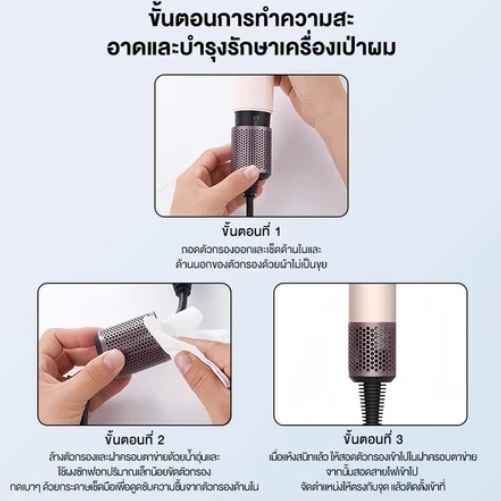 รุ่นใหม่ Sodimyon High Speed Hair Dryer ไดร์เป่าผม 110000รอบ/นาที ไอออนลบ ดูแลเส้นผม - รูปที่ 5