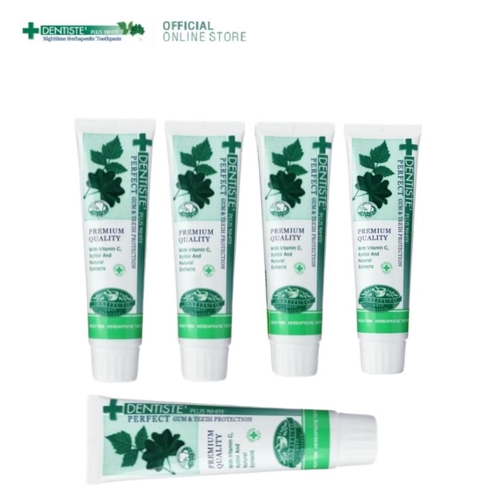 (แพ็ค 5 ชิ้น)Dentiste' Original Toothpaste Tube 100 G. เดน ทิสเต้ ยาสีฟัน สูตรออริจินัล ลดกลิ่นปาก