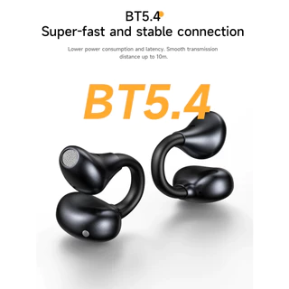HOCO EA8 หูฟังไร้สาย แบบหนีบหู Clip-on รองรับแอป hoco. music ปรับแต่งเสียงและคอนโทรล แบต 6 ชม. hc3