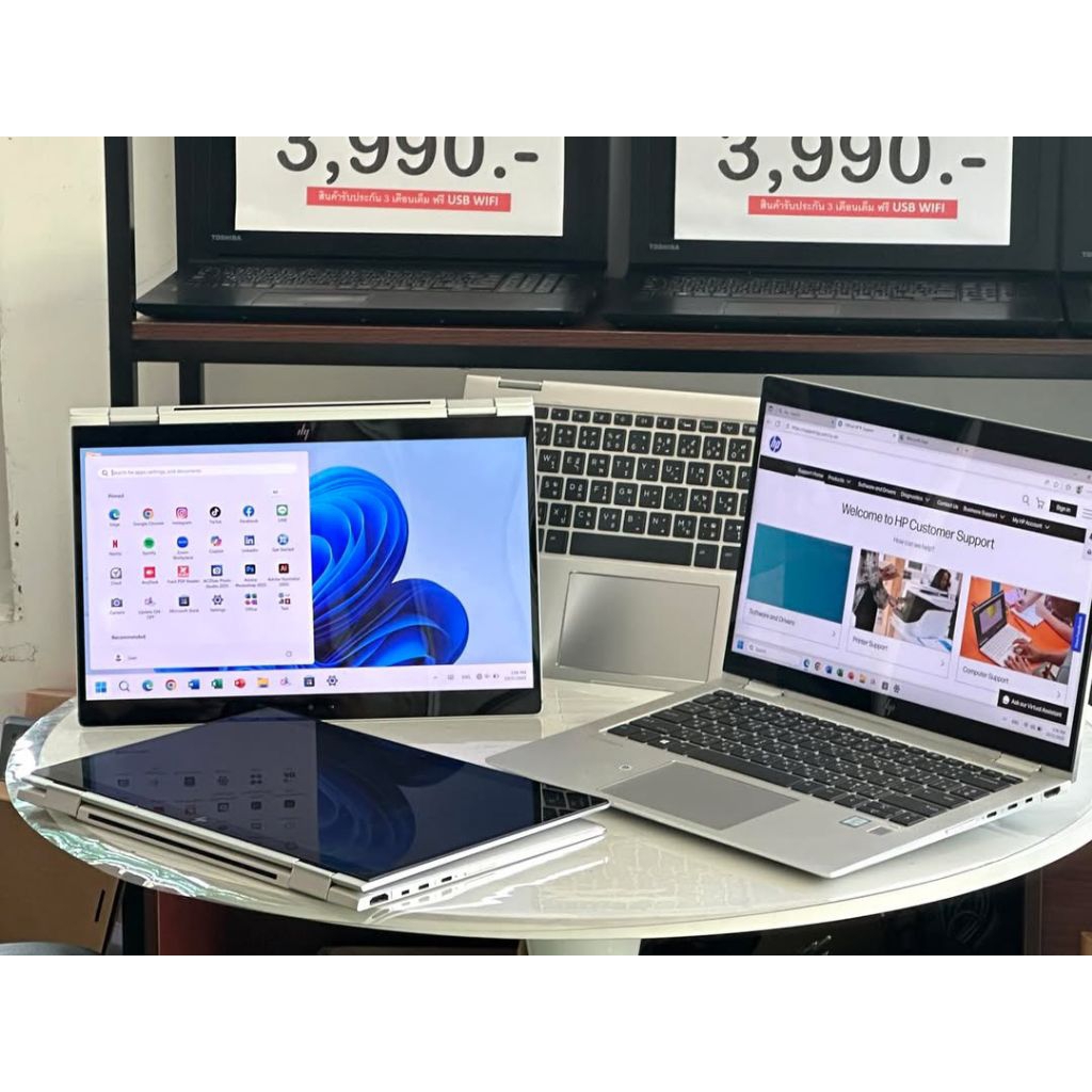 ที่สุด แท๊บเล็ตวินโดร์ ที่เร็วที่สุด  2in1 จอพับได้ 360 องศา CORE i7 GEN11 RAM16 NVME512GB