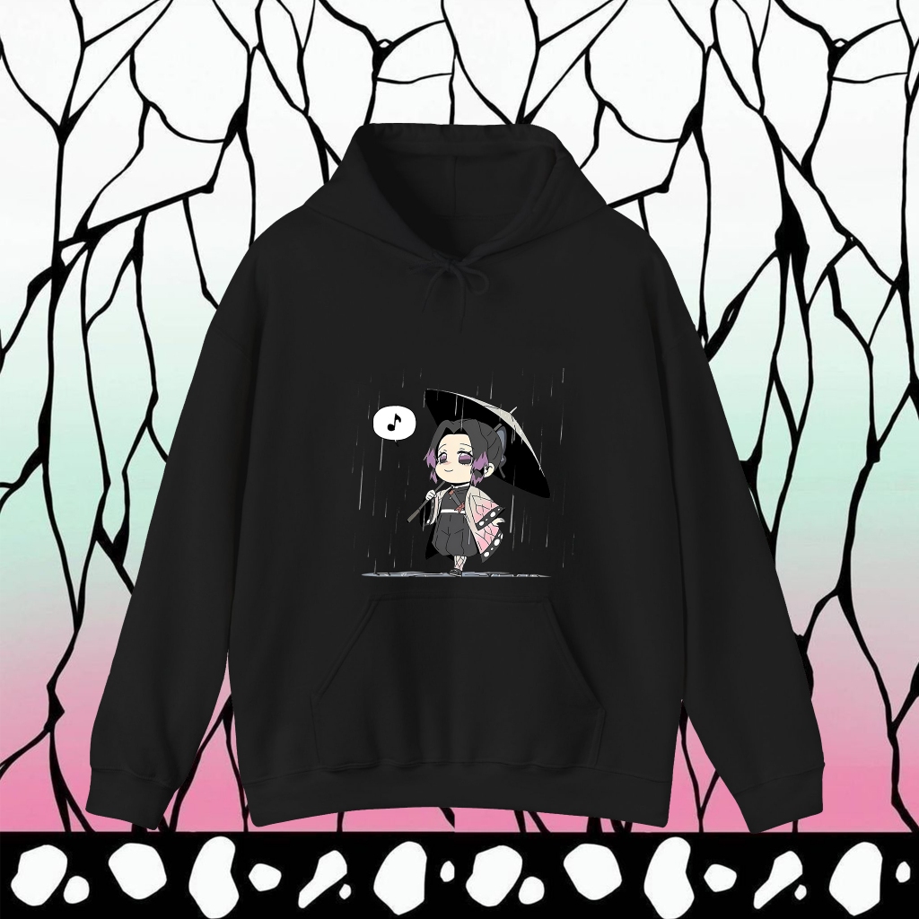 [NEW] Demon Slayer Kochou Shinobu Anime Hoodie ผู้ใหญ่ Cotton เสื้อฮู้ด M-3XL Q version print Kochou