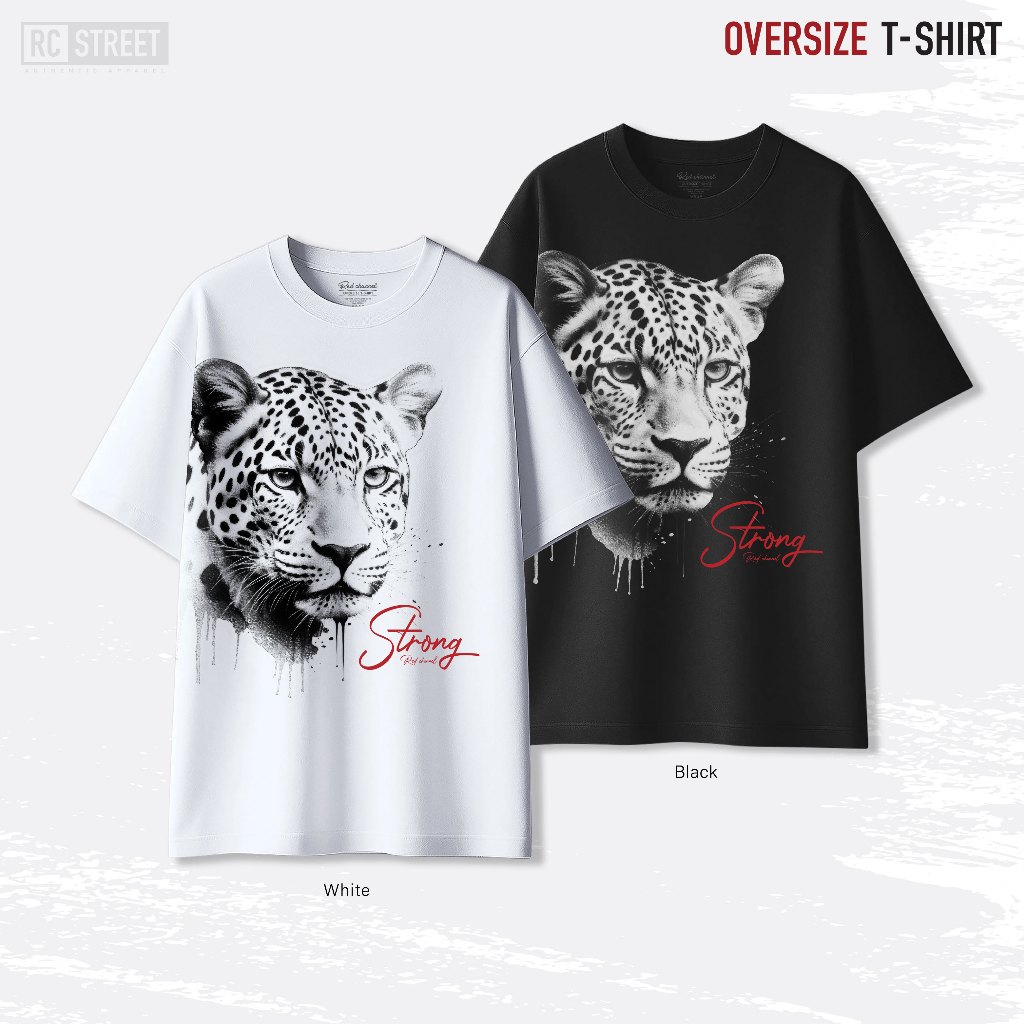 RED CHANNEL เสื้อยืด OVER SIZE TIGER (TRG - 100% COTTON)