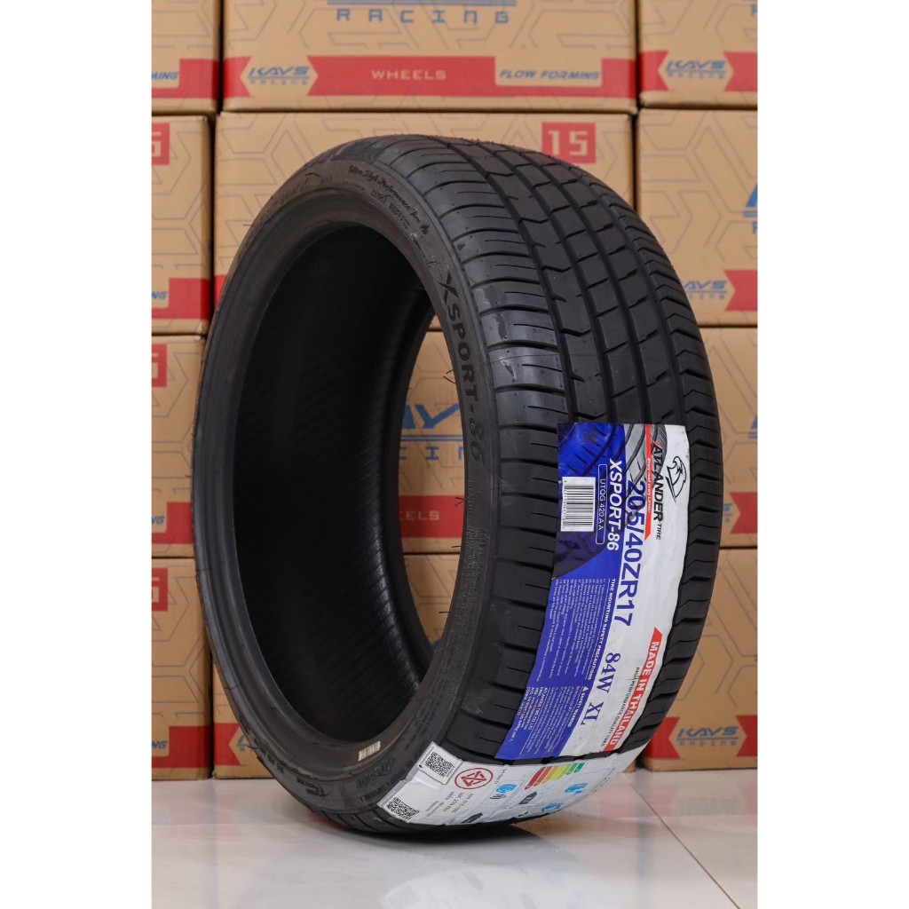 ยางขอบ17 205 40ZR17  ATLANDER รุ่น XSPORT 86 ยางไทย