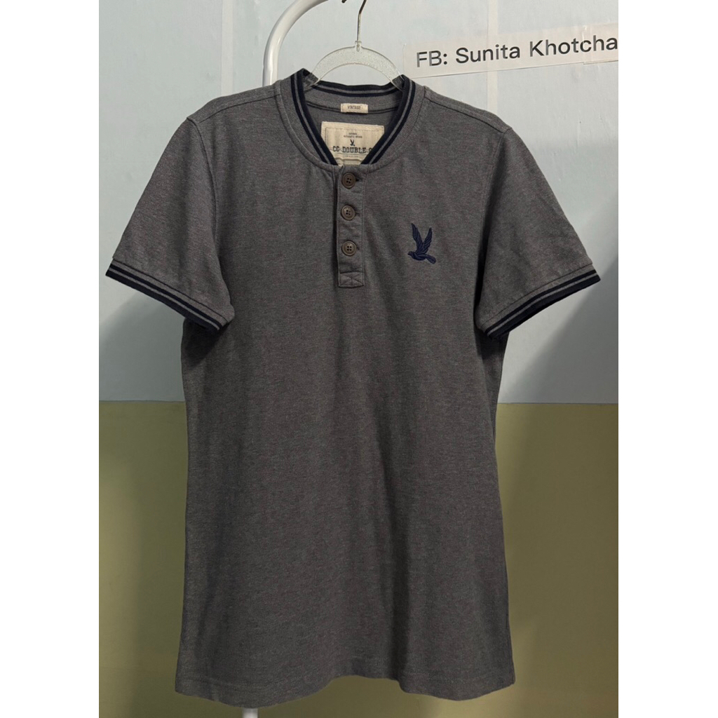 เสื้อคอจีน Cc double O ของแท้💯(ชาย)(มือ2)