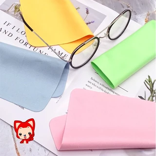 ผ้าเช็ดเลนส์ 15/30pcs 14.5*17.5CM ผ้าเช็ดหน้าจอ สำหรับ แว่นตา ที่เช็ดจอ แว่นตาและแว่นกันแดด เช็ดเครื่องประดับ