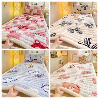 New🌹ที่นอนกำมะหยี่นม 3/3.5/5/6ฟุต ผ้าปูที่นอนและที่นอนน่ารัก…