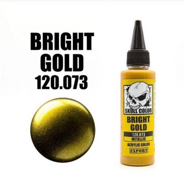 (ส่งด่วนใน กท) Skull Color 120.073 Bright Gold 60 ml (Metallic) 8853100903731 (สี)