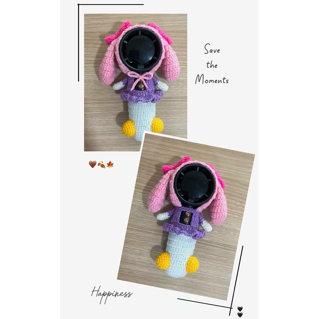 เคสพัดลมมือถือพกพากระต่ายใส่กระโปรง