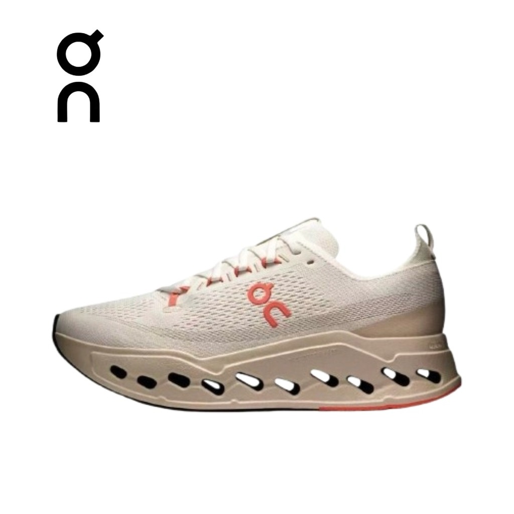 รองเท้าวิ่ง On Cloudsurfer Max Comfort สำหรับผู้ชายและผู้หญิง (สีเบจ) ของแท้ 100%