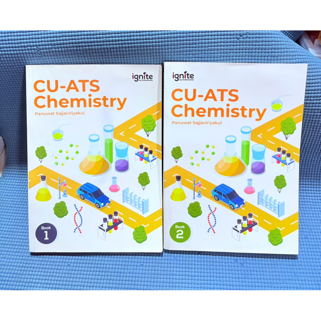 CU ATS Chemistry เล่ม1จด5%เล่ม2ไม่มีจดมีเฉลยไม่ละเอียดมือ2