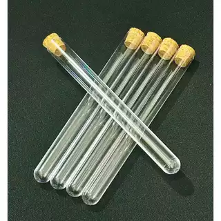 หลอดใส่โรล หลอดบรรจุภัณฑ์ ขนาด13x100mm 100ชิ้น Tube Joint Holder หลอดใส่โรลพันสำเร็จ Plastic Tube