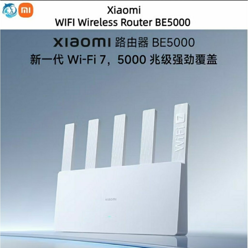 NEW Xiaomi Router BE5000 wifi7 2.5G Wall เจาะบ้านเราเตอร์ ไร้ สาย Gigabit ความเร็วสูง (NO BOX)