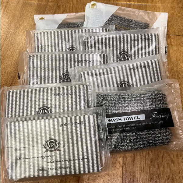 (พร้อมส่ง) Body Sponge Body Towel ผ้าอาบน้ำขัดผิว ผ้าขัดตัว Sponge ฟองน้ำขัดตัว จากญี่ปุ่น ของพรีเมียม นำเข้า