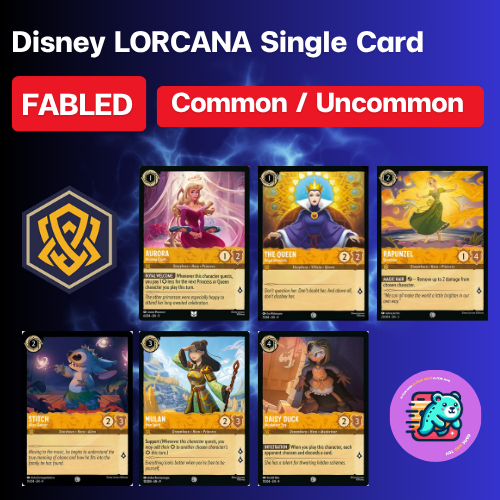 [Set 9 FABLED] C / UC Non-Foil [Amber] Single Card Disney LORCANA ENG [Ravensburger]