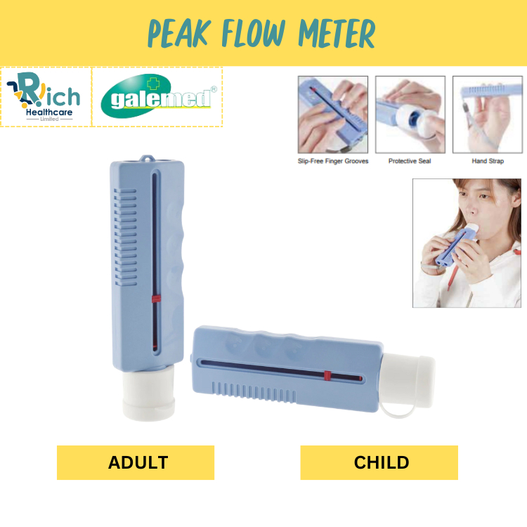 Galemed เครื่องวัดอัตราลมหายใจออกสูงสุด
Peak Flow Meter [Code: GAL-AL0012/ AL0013]