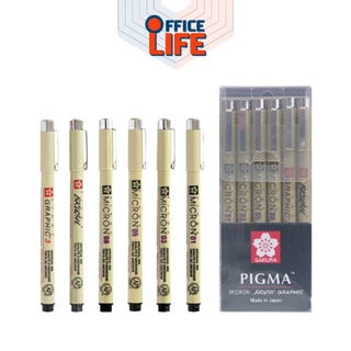 Sakura (ซากุระ) ชุดปากกาพิกม่า รุ่น PIGMA XSDK มี 3 แบบ ( แพ็ค 6 ด้าม )