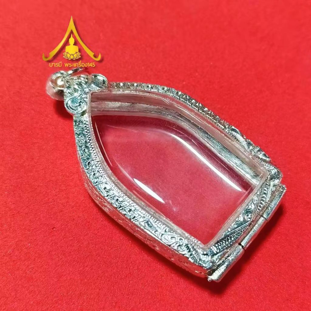 กรอบพระ กรอบพระขุนแผน กรอบพระขุนแผนบ้านกร่าง กรอบพระขุนแผนเคลือบ (พิมพ์ใหญ่) กรอบพระ เงินผสมลายไทย