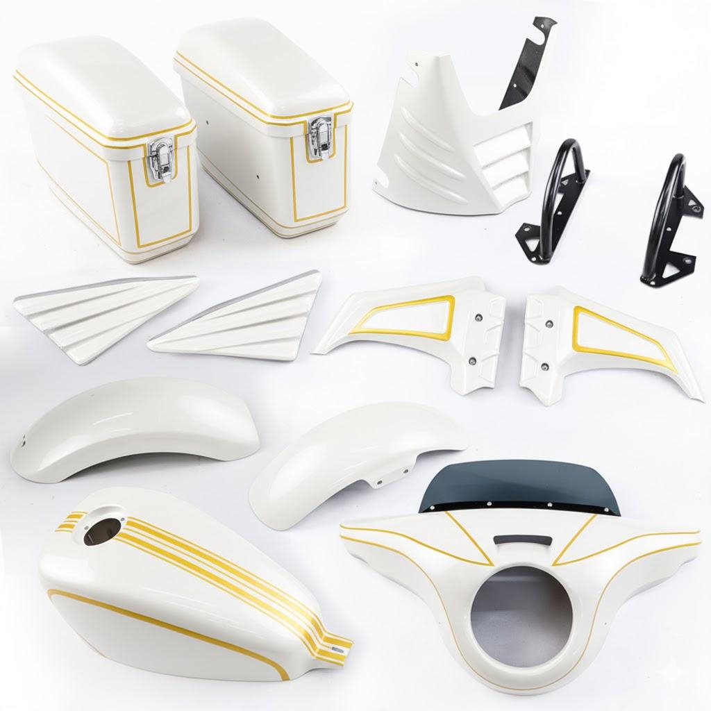 Honda Rebel  300 ชุดแต่งทัวร์ริ่ง สีขาว  รอบคัน   ปี 2017-2025 BY MAXRACING777