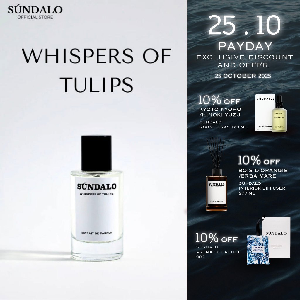 SUNDALO WHISPERS OF TULIPS SIZE 50ML.