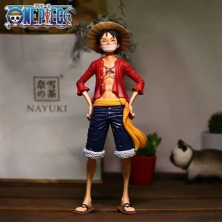 สินค้าพร้อมส่ง One Piece อะนิเมะ ตุ๊กตา Luffy PVC โมเดล 28 ซม หน้ายิ้มแบบเปลี่ยนได้