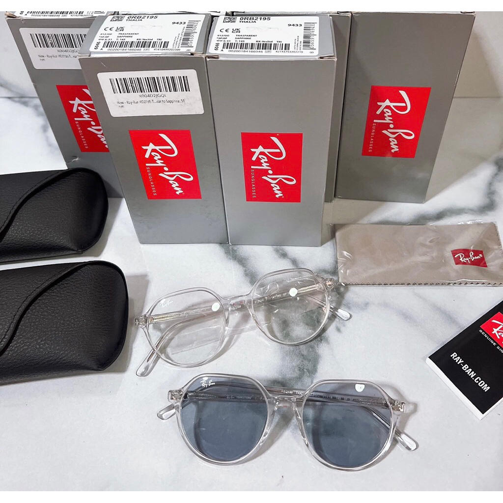 แว่นกันแดด Rayban รุ่น THALIA TRANSITIONS® มือสอง ของแท้100%✅